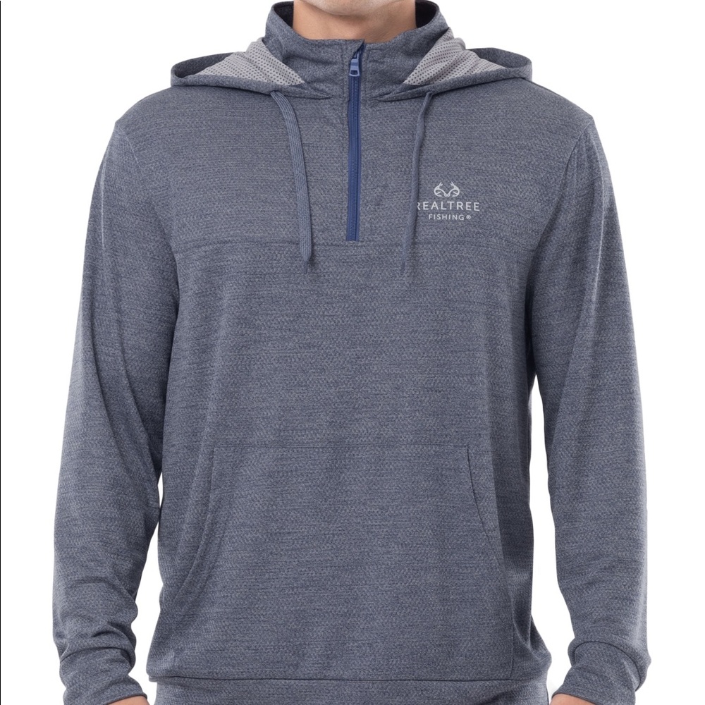 Realtree Men's 1/4 Zip Fishing Hoodie